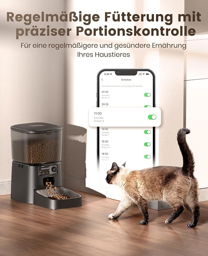 Oneisall 3,5 l – Inteligentní automatické krmítko pro kočky a psy