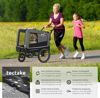 Tectake® Multifunkční přívěs za kolo – Vozík pro psa a jogging