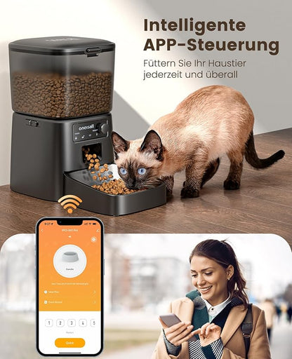 Oneisall 3,5 l – Inteligentní automatické krmítko pro kočky a psy
